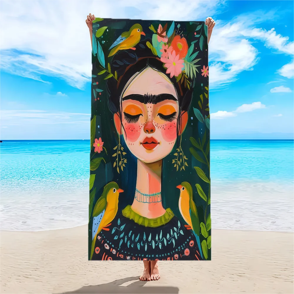 

Fashion print woman Towel Absorbent microfiber beach towel，quick drying, for swimming, camping, yoga