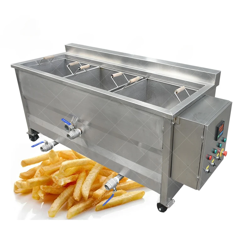 Commercial Automatic Potato Crisps Frying Machinery Fried Chicken Machine Plantain Banana Chips Deep Fryer