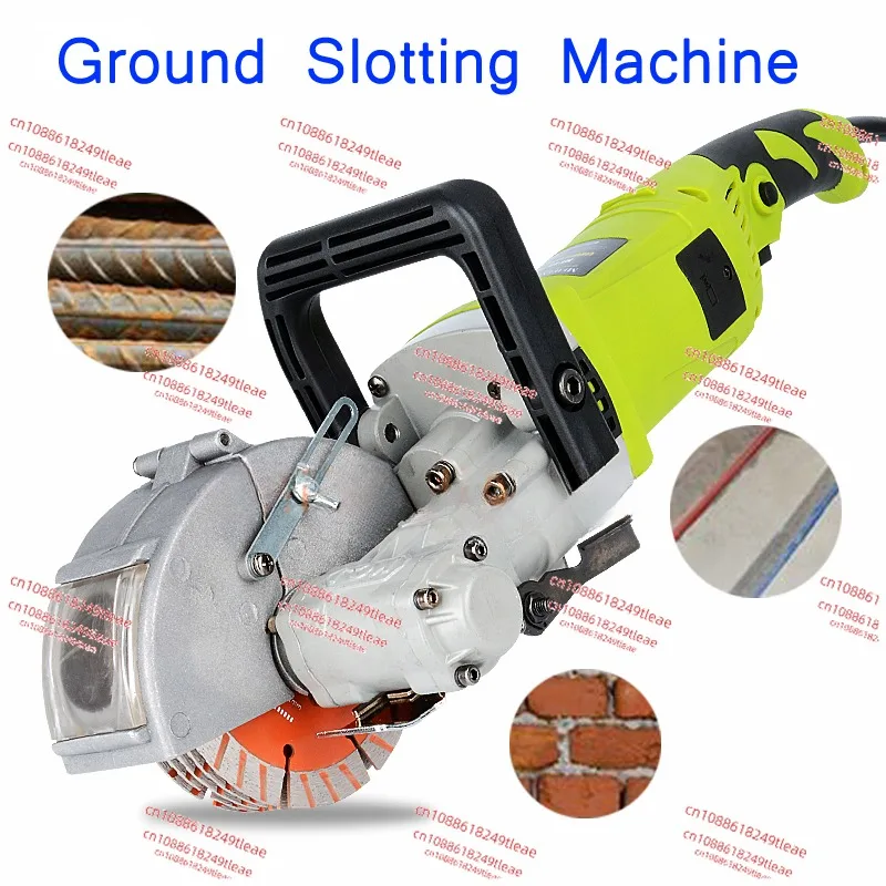 220V Electric Wall Chaser Groove Cut Machine 0-40mm Wall Slotting Machine Steel Concrete Cut Ground Dark Line Slotter Machine