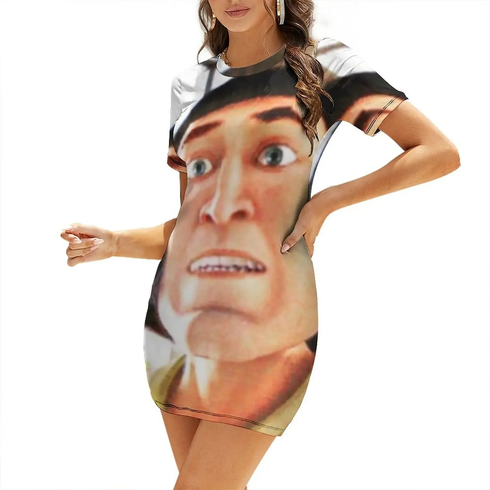 

farquaad uwu Short-Sleeved Dress summer women's suit Aesthetic clothing birthday dress for women