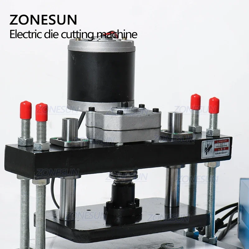 ZONESUN 26x15cm 전기 가죽 다이 커팅 머신 인화지 금형 커터 클리커 가죽 커팅 다이 용 다이 커팅 도구
