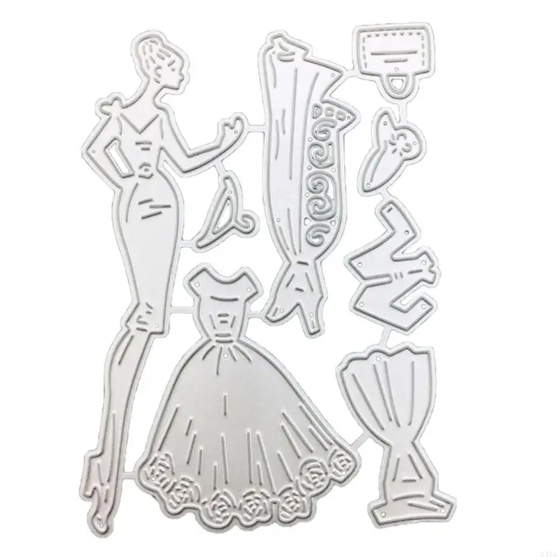 34ya Beauty Dress Metal Die Cuts DIY Шаблон резка