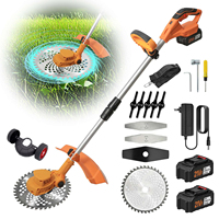 Brushless Electric Lawn Mower Handheld Cordless Garden Grass Trimmer.85-120cm Length Adjustable.For Makita 18V Battery Pin Tool