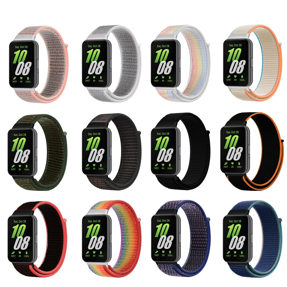 สายรัดข้อมือไนลอนสำหรับ Samsung Galaxy Fit 3สายรัดข้อมือกีฬาระบายอากาศสายรัดข้อมือสำหรับ Samsung Galaxy Fit 3สายนาฬิกา