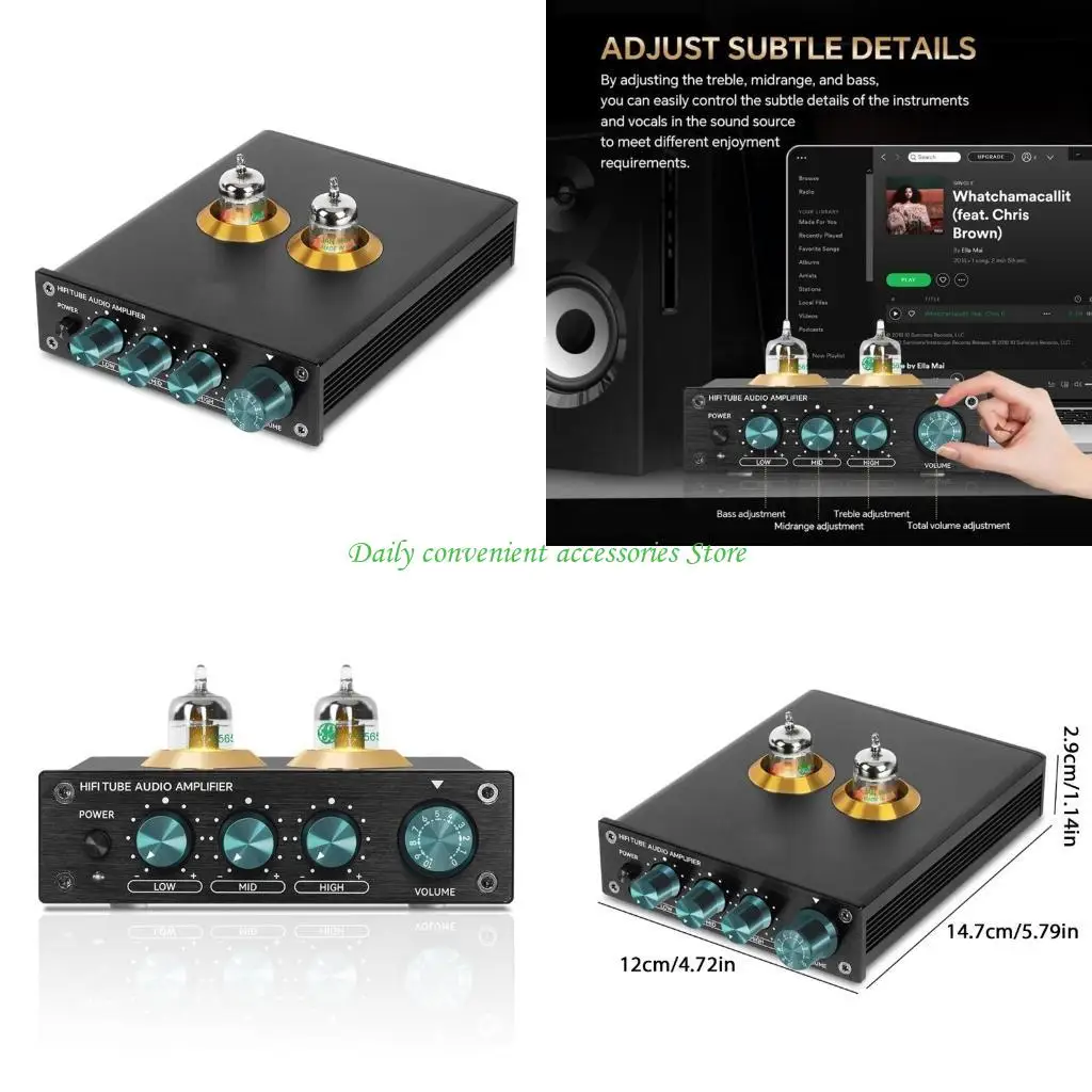 

97QB Audios Phonoes Preamp для проигрывателей, предусилитель фонографа с ламповыми усилителями