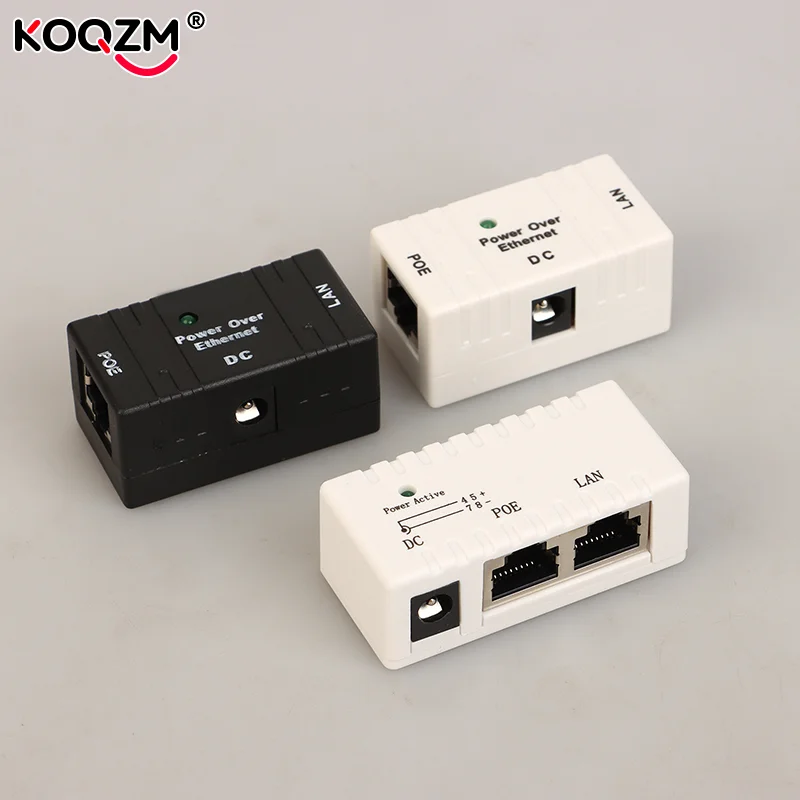 

Unit DIY Parts 10/100Mbps 5V-48V/2A POE Power Injector Splitter for IP Camera POE Adapter Component