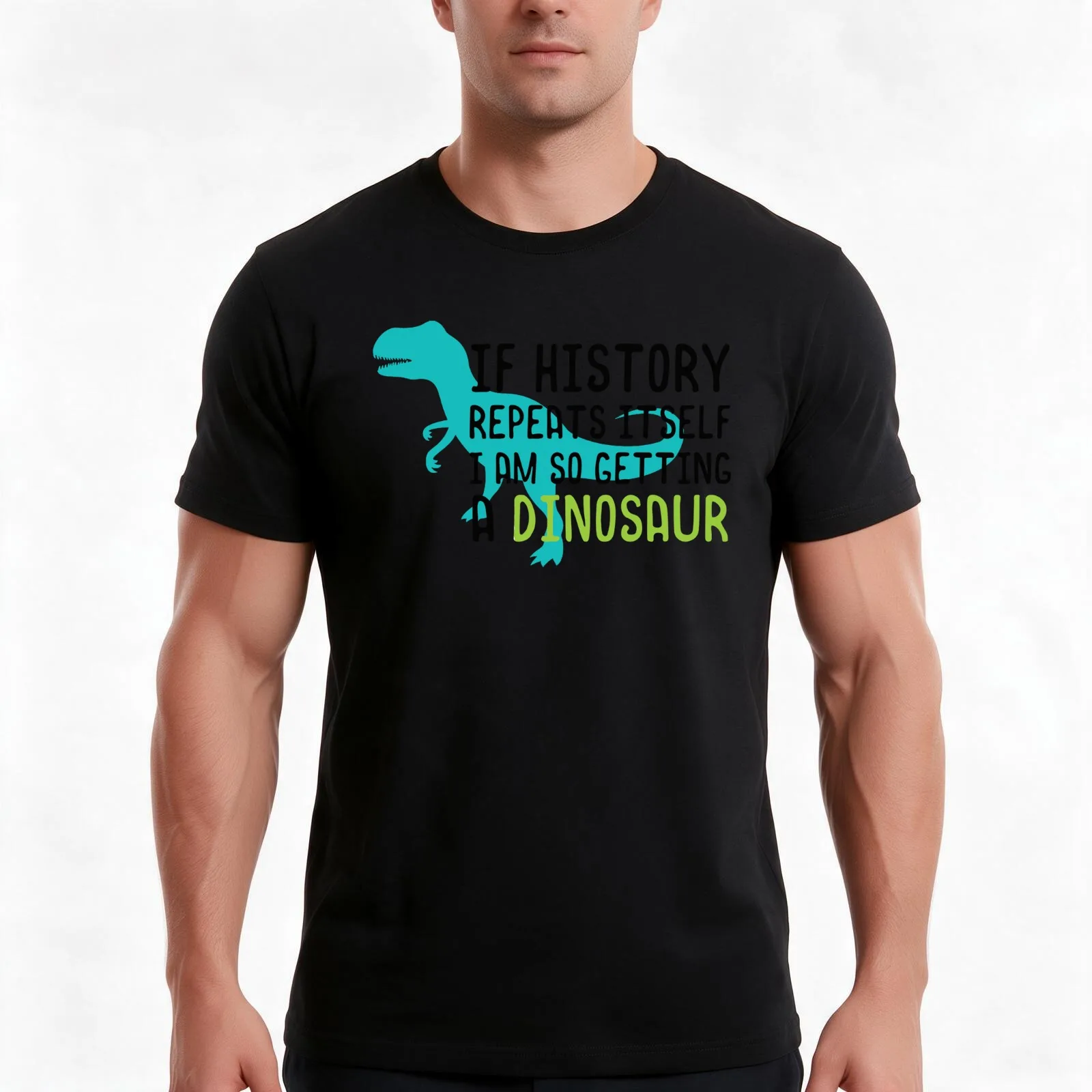 I Am Getting a Dinosaur T-Shirt, Summer Casual Cotton Tee, Oversized Streetwear Tops, Vintage Graphic Print, Unisex Men Women