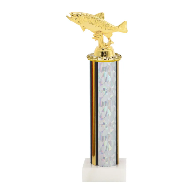 Fishing Tournament Trophy Golden Trout Design Award Cup Custom Engraving