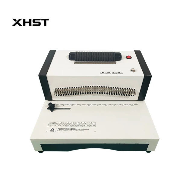 SE25A Coil Binding Machine 54 Hole Electric Single Coil Binding Machine Electricity Wire Iron Ring Loose Leaf Punching 25sheets