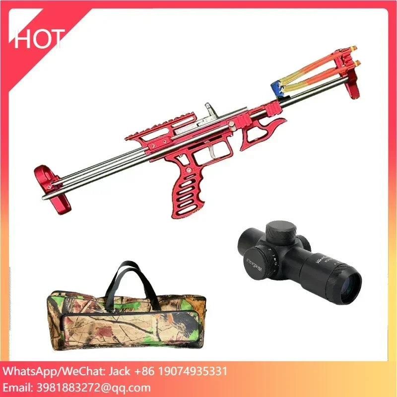 Full Set New Upgraded Retractable Outdoor Catapult with Dual-purpose Slingshot Head