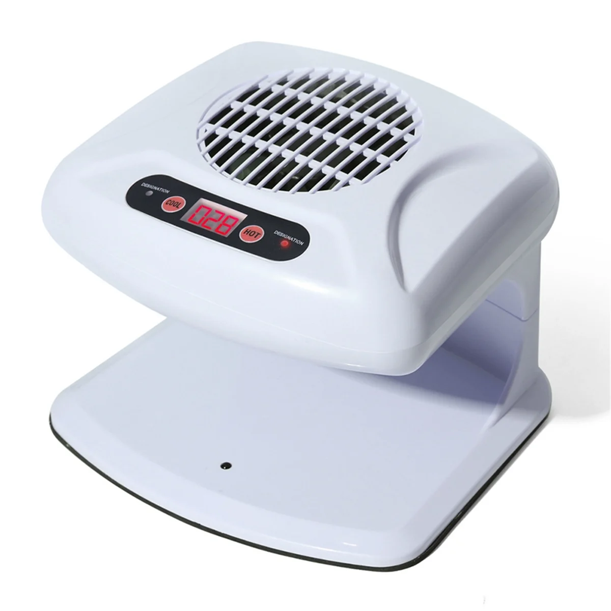 Nail Dryer for Regular Polish,300W Nail Drying Fan with Auto Sensor,Hot & Cold Air Nail Drying Fan for Salon White (US)