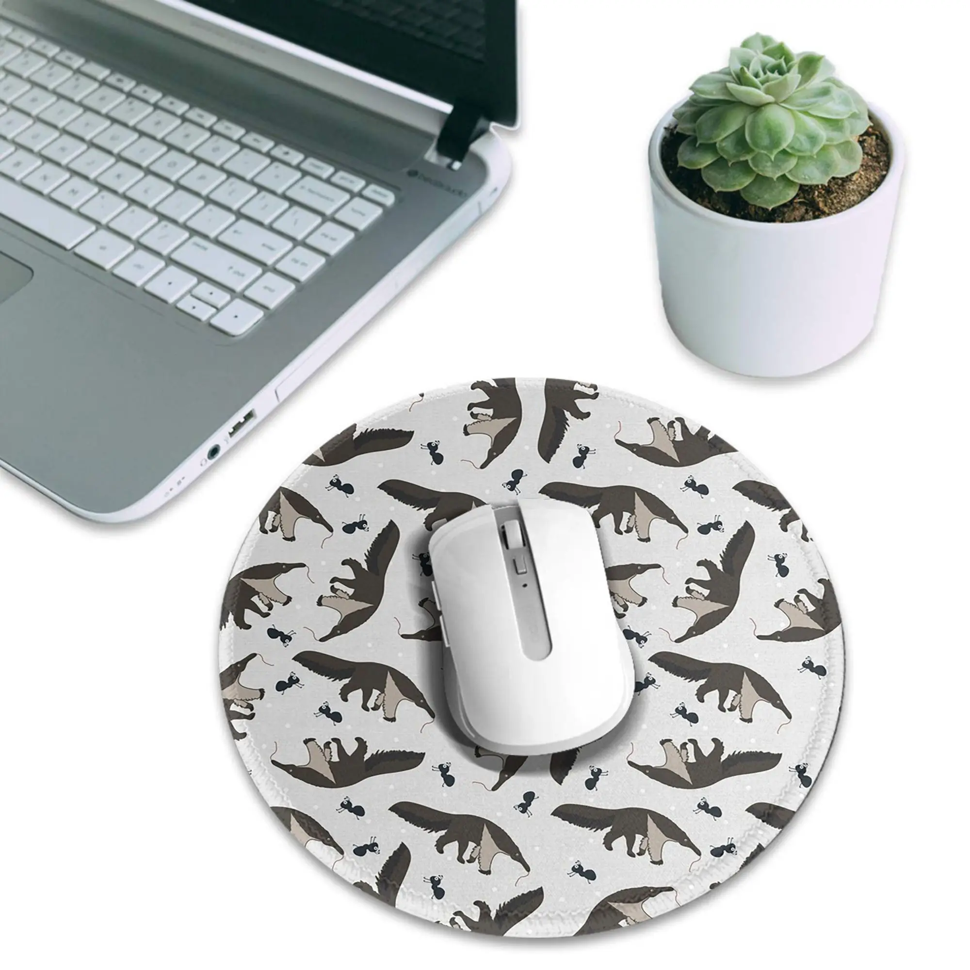 Giant Anteaters and Ants All over Mouse Pad Computer Keyboard Mouse Mat Gamer PC Laptop Desk Mat Office Accessories Table Mats