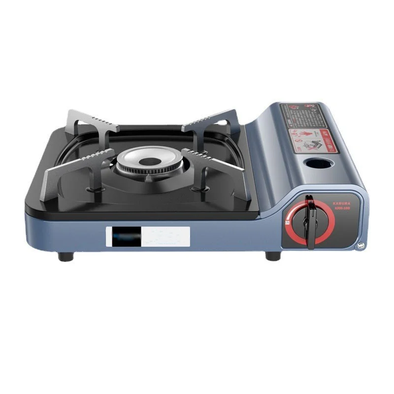 2800W Magnetic Suction Card Stove Outdoor Portable Household Hot Pot Barbecue Card Magnetic Stove Small Blue Butane Gas Stove