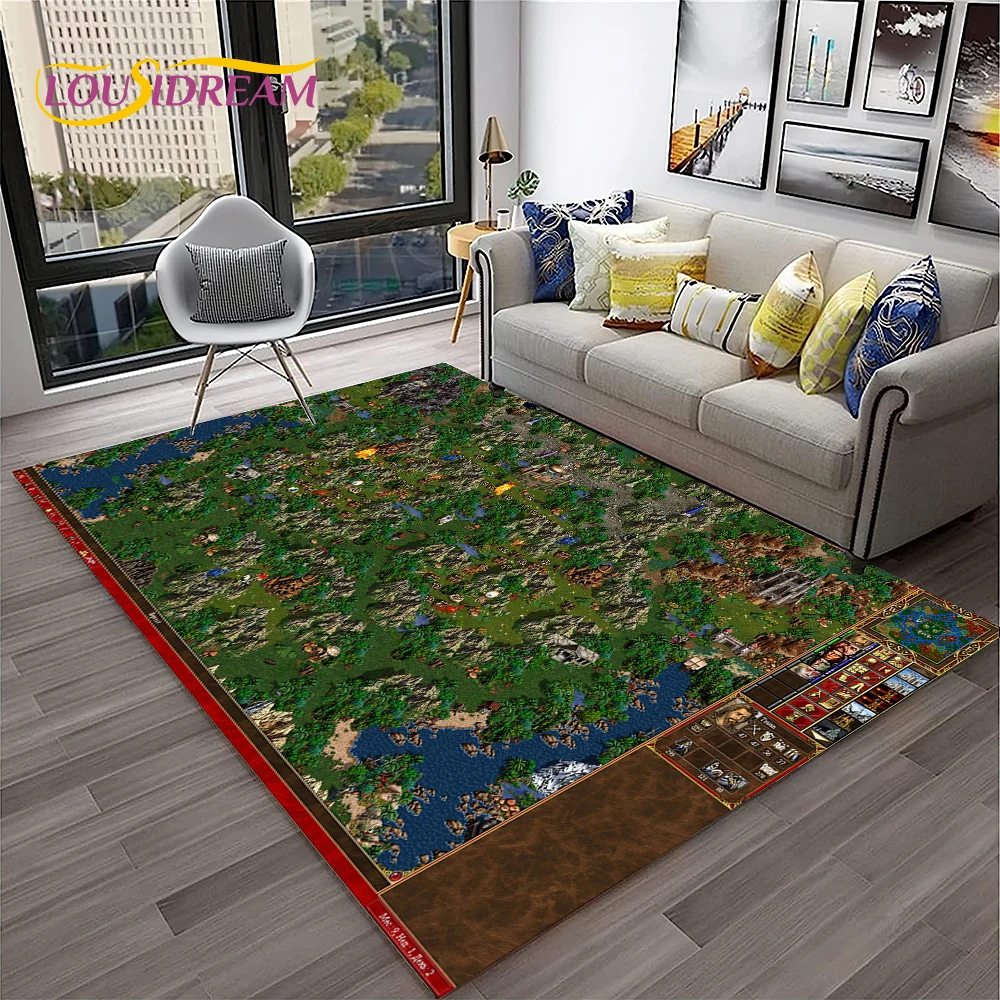 Heroes of Might and Magic Retro Game Carpet Rug for Home Living Room Bedroom Sofa Doormat Decor,kids Area Rug Non-slip Floor Mat