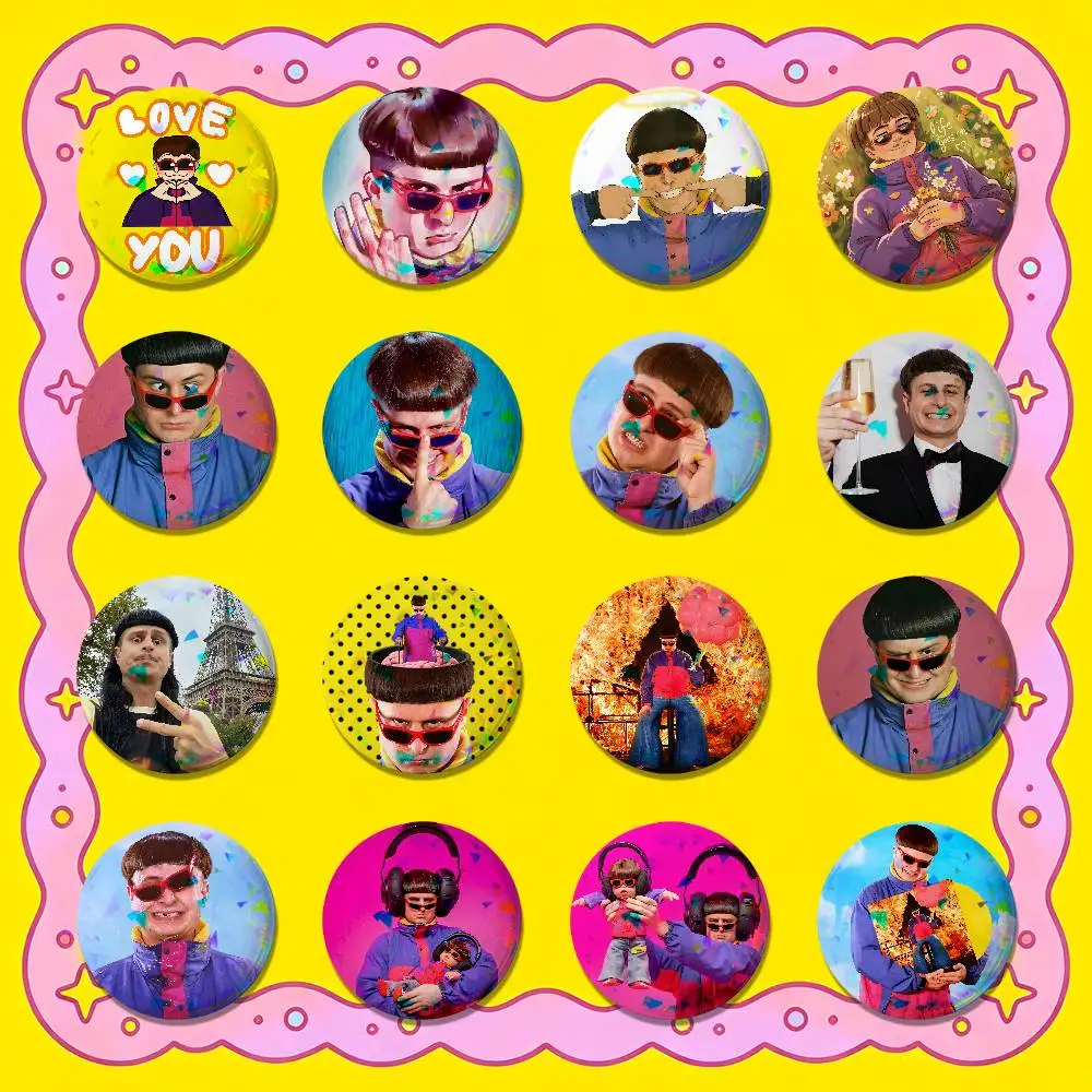 For Oliver Tree Badge Cover Custom Button 25mm 58mm Pin Insignia Emblem Round Laser Film