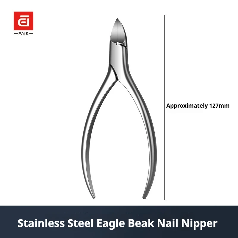Tronchesi per cuticole Forbici Trimmer Rimozione della pelle morta, Tagliaunghie per unghie dure e spesse per piedi Pinze per becco d'aquila in acciaio inossidabile
