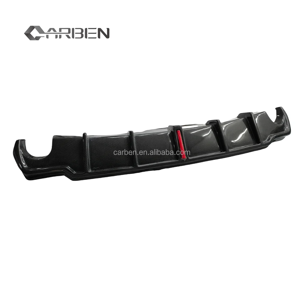 High Quality New Carbon Fiber Rear Diffusers with Lights for Lexus IS250c IS300c IS350c Coupe