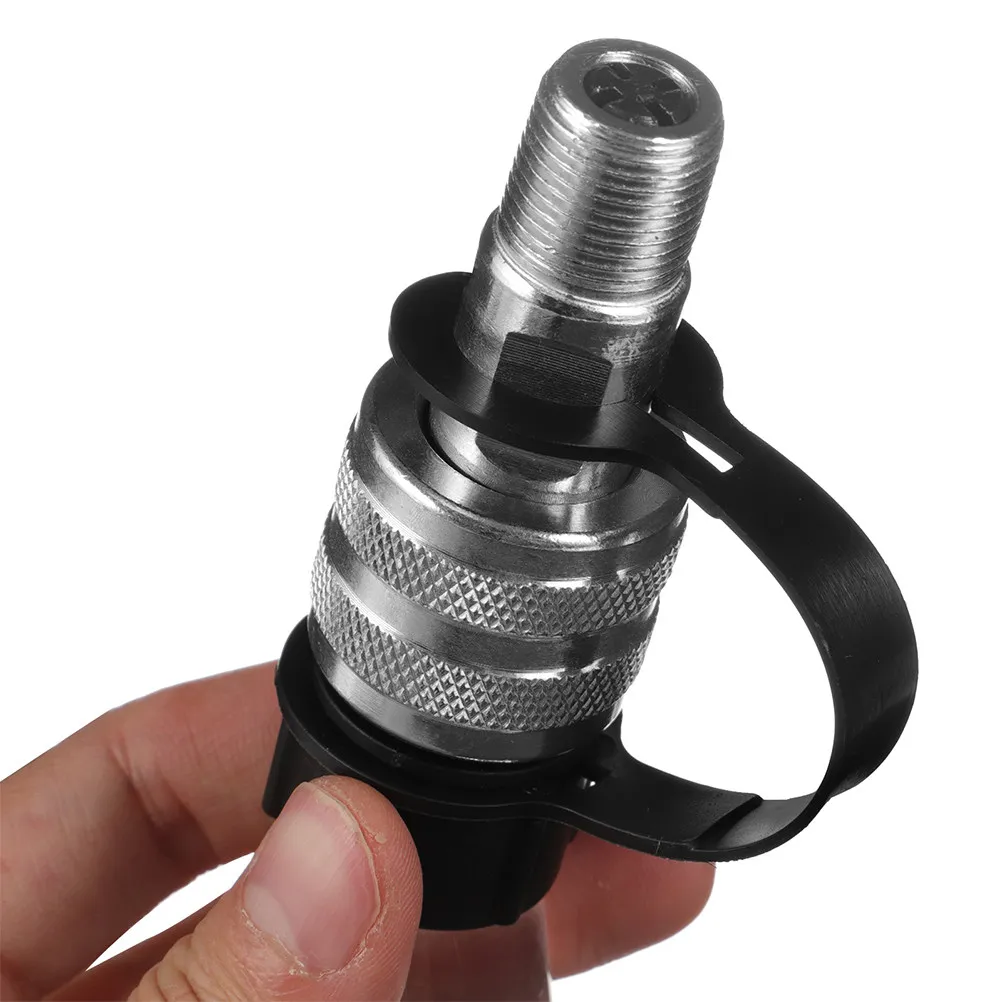 2pcs 3/8Inch Hydraulic Quick Coupler Heavy Duty Fast Change No Tools For Jack Pump Quickly Dust Cap Included