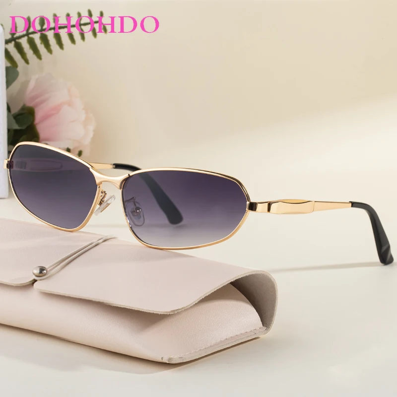 

2025 New Fashion Luxury Design Cat Eye Metal Women Sunglasses Retro Brand Men Sunglass Outdoor Trend Travel Shades Ladies UV400