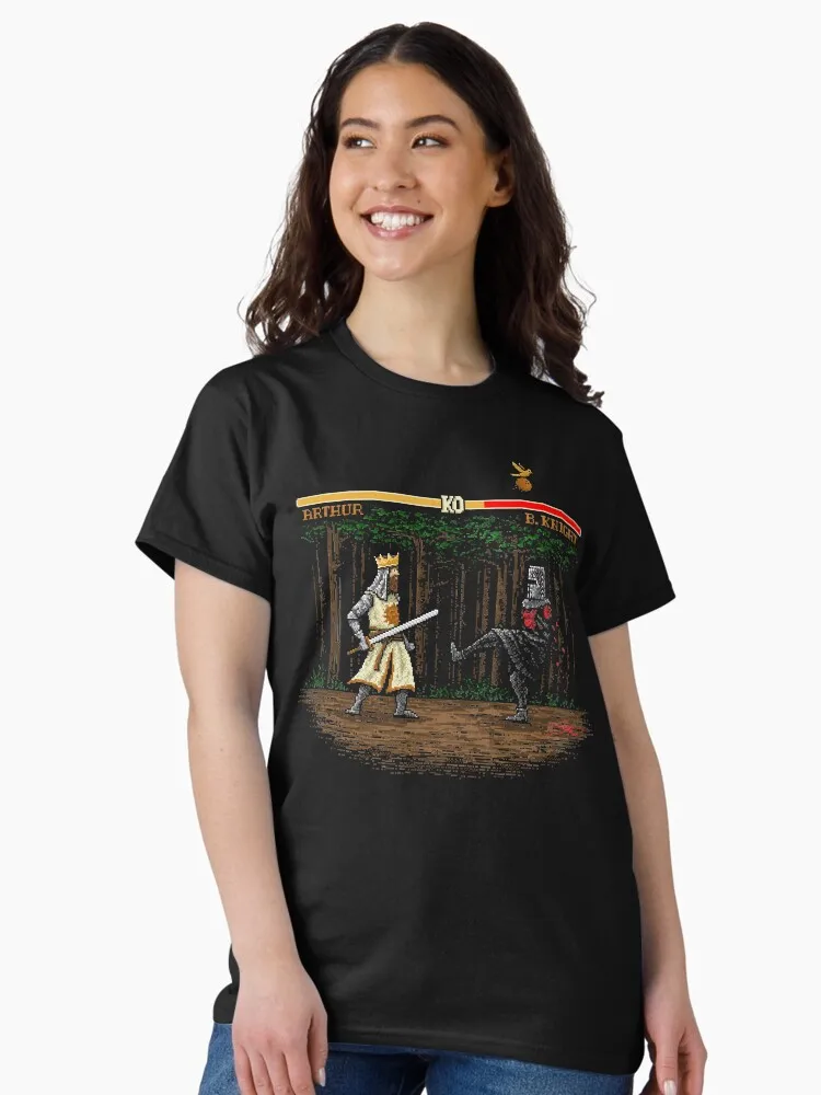 

Эпическая битва! Классическая футболка с принтом. Футболка для мужчин и женщин. Повседневная одежда.