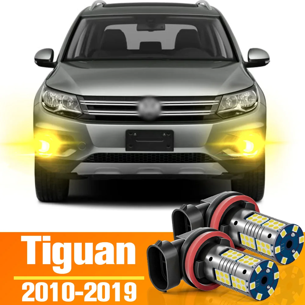 

2pcs LED Front Fog Light Bulb Accessories For VW Volkswagen Tiguan 2016 2017 2018 2019 2020