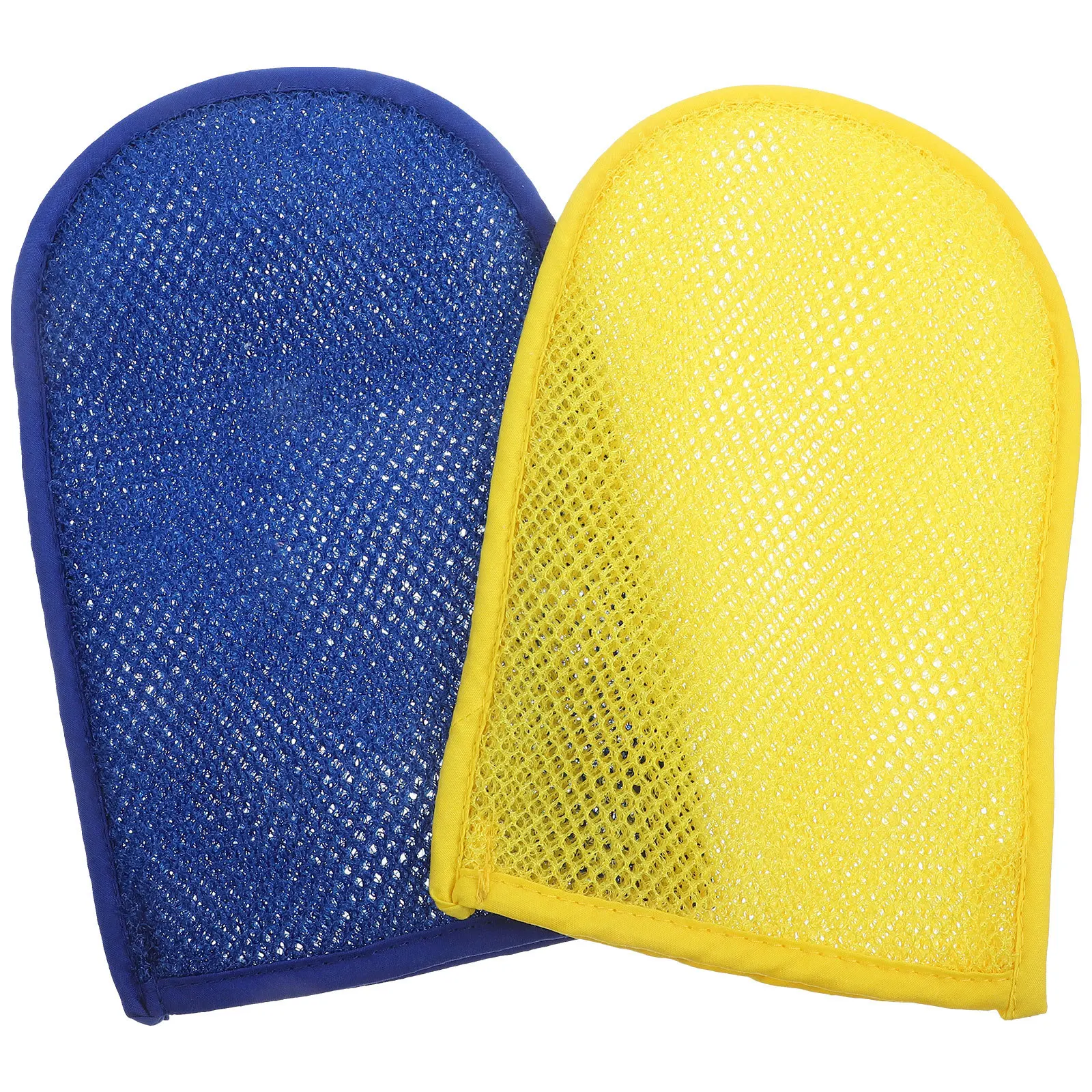 2 قطعة قفازات الاستحمام التقشير قفازات حمام منظف الجسم التطهير العميق مقشر ميت للرجال النساء الظهر الرقبة الكتفين قدم