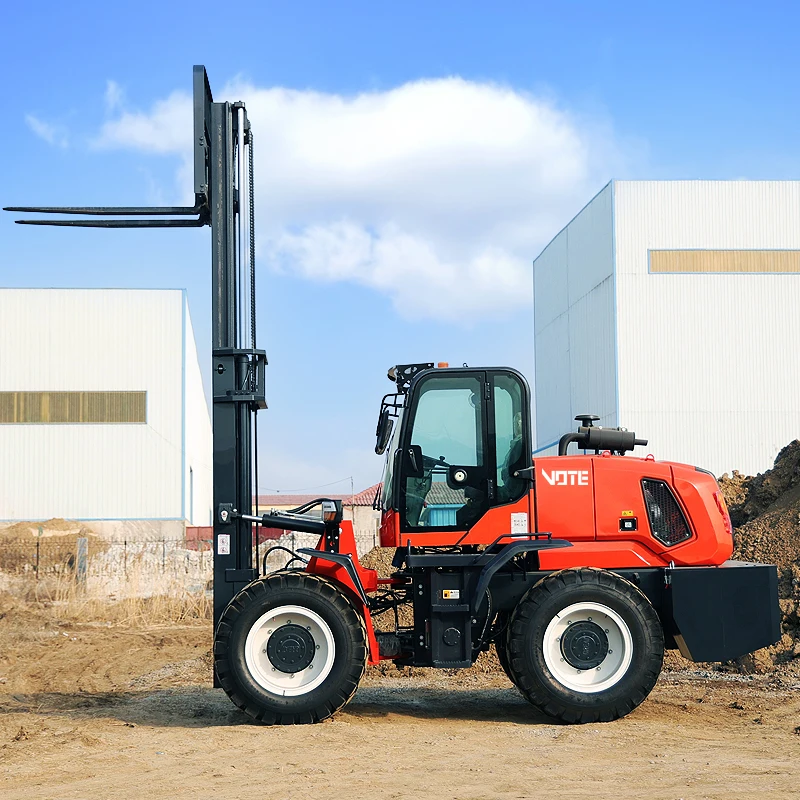 Chinese Factory 2.5ton 3ton 3.5ton Rough Terrain Forklift 2.5t 3t 3.5t off Road Outdoor 4X4 4WD Hydraulic off Road customized 