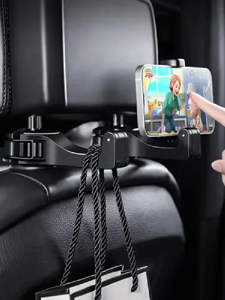 Crochet de voiture multifonctionnel, 2 en 1, GNE, arrière, sauna, repos, support de téléphone, type de verrouillage, mobile