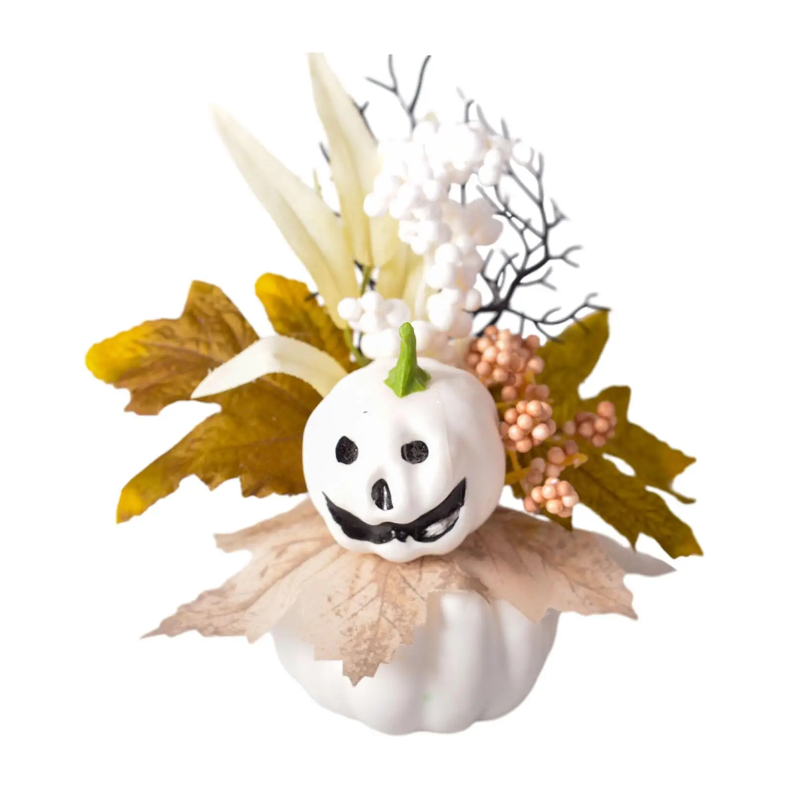 Artificial Pumpkin Table Centerpiece Foam DIY Crafts Halloween Decor Fake Pumpkin for Festival Shelf Fireplace Kitchen Mantel