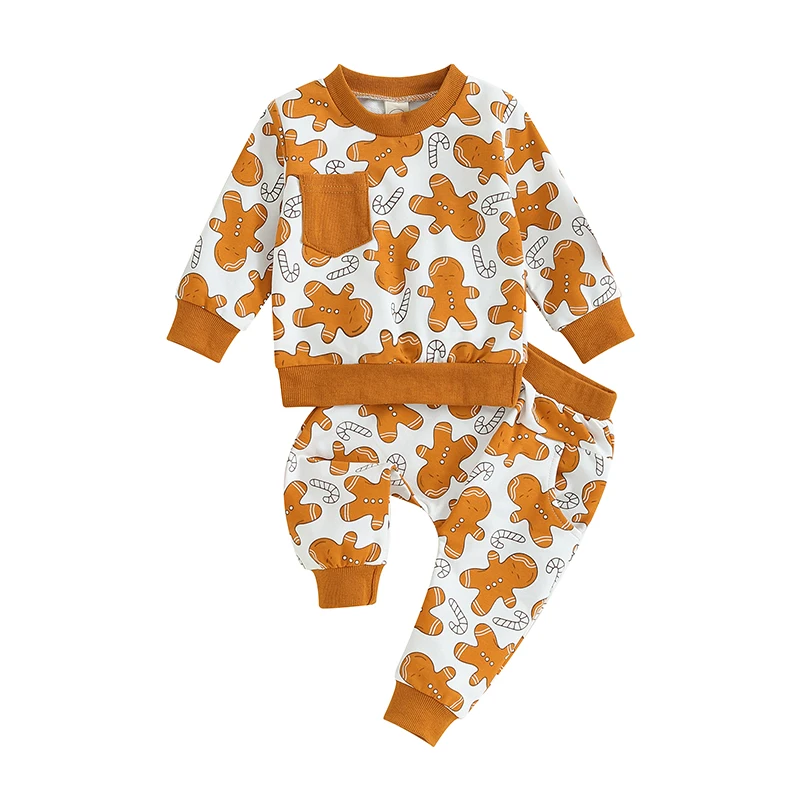 

Baby Girl Christmas Outfit Toddler Fall Winter Sweatshirt Pants Set Infant My Frist Christmas Clothes
