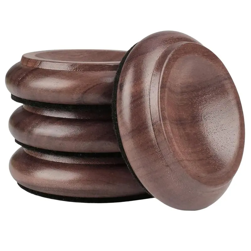 CHCH Piano Caster Cups Furniture Pads Upright Piano Caster Cups Wood Coasters Cups Floor Protectors For Furniture 4Pcs