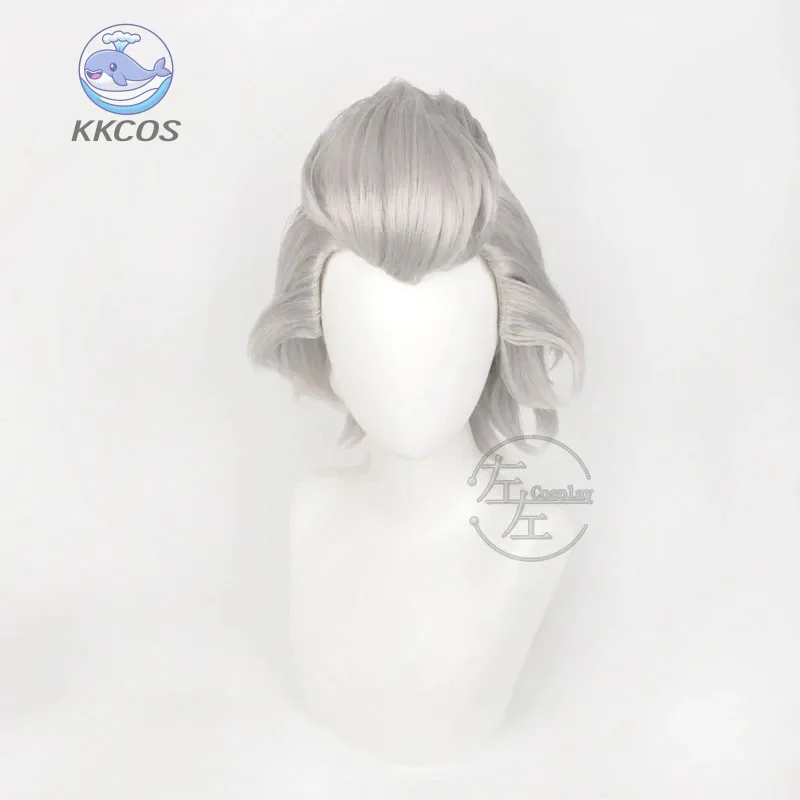 Janio Pocito شعر مستعار كوسبلاي 35 سم شعر قصير Dr.STONE حفلة شعر صناعية مقاومة للحرارة مع غطاء شعر مستعار