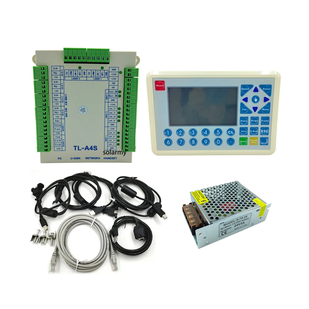 New Topwisdom TL-A4 TL-A4S Laser Controller With 4 Axes TL-403CB Replace By TL-A4 For CO2 Laser Engraving And Cutting Machine