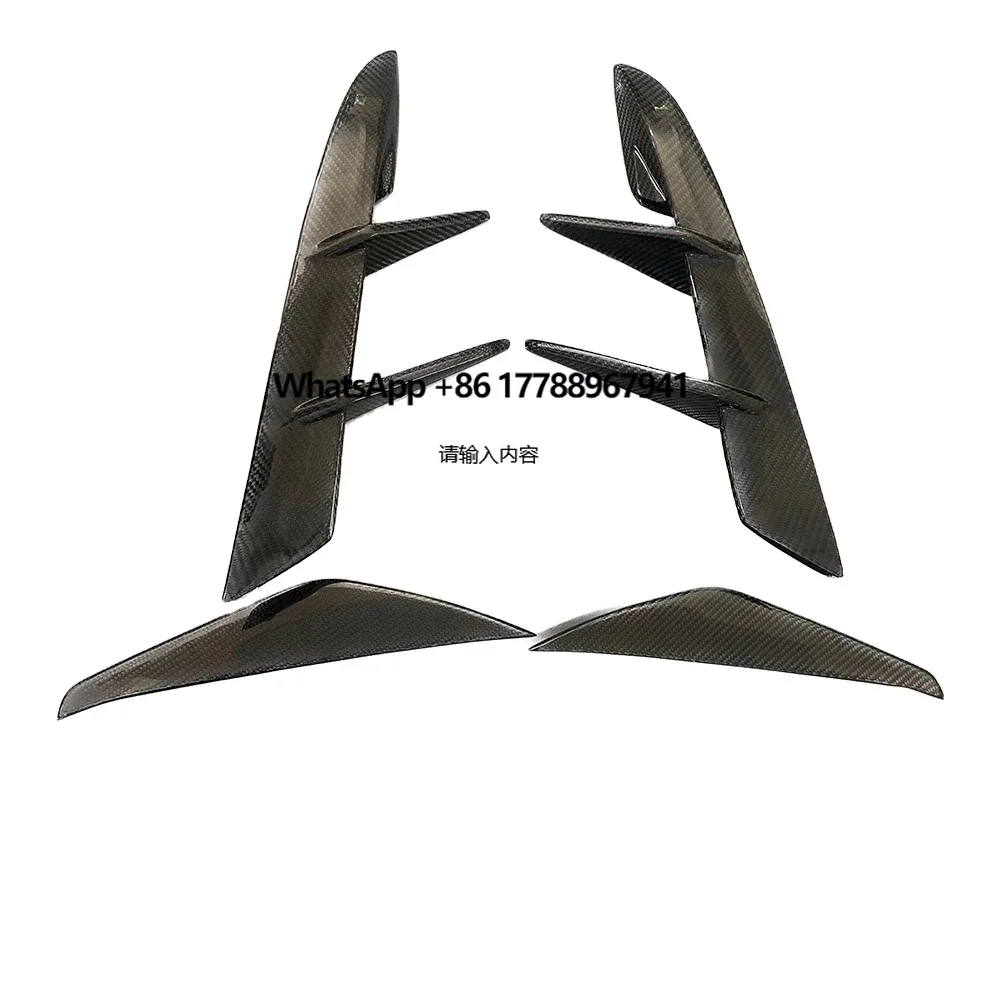 

4 PCS Carbon Fiber Front Canards Front Bumper Vents DP Style for Toyot Supra A90 A91 Mk5