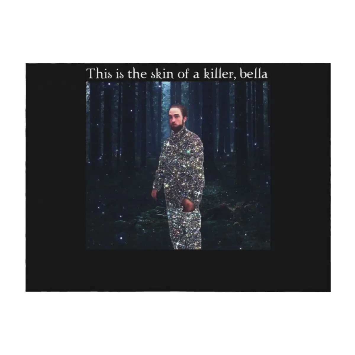 

This Is The Skin Of A Killer Bella Meme Throw Blanket Bed Fashionable Blankets For Bed Multi-Purpose anime Blankets