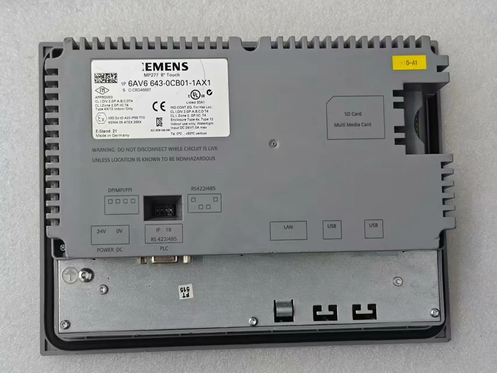 6AV6643-0CB01-1AX1 Panel HMI para Siemens 6AV6 643-0CB01-1AX1