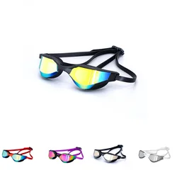 2022 Professional Adult Swim Goggles Waterproof Fog-proof Racing Goggles Men Women Cool Silver Plated Swimming Equip Wholesale