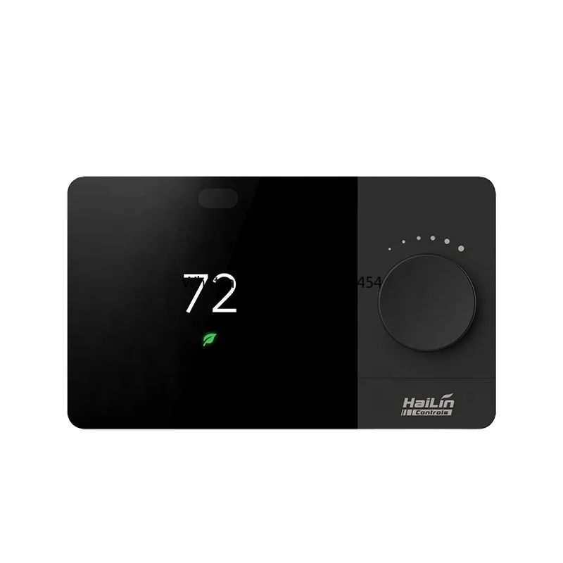 Digital Programmable Smart WiFi Thermostat Modbus Smart Fan Coil Thermostat  24V Black With Voice Control