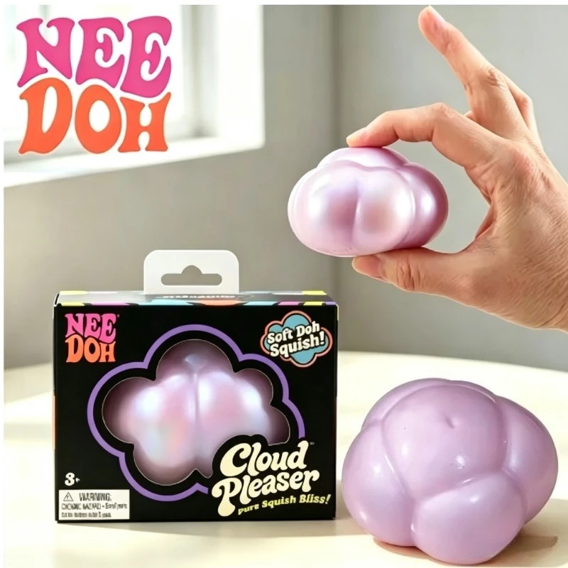 Cloud Pleaser Fidget Squishy Spielzeug Irisierender Perlenwolken-Druckball zur Stresslinderung Sensorisches Spielzeug Geschenk