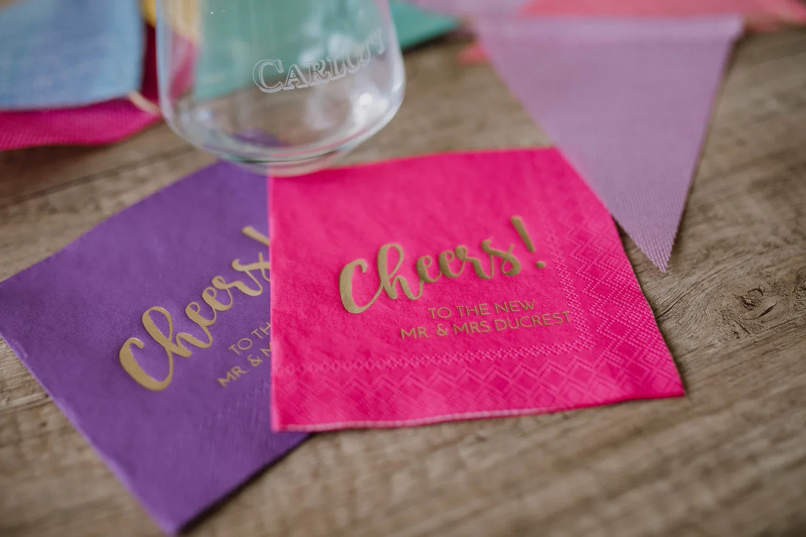 Cheers Napkins, cocktail napkins, personalized napkins engagement, napkins wedding reception, Wedding Napkins, Monogramed Napkin