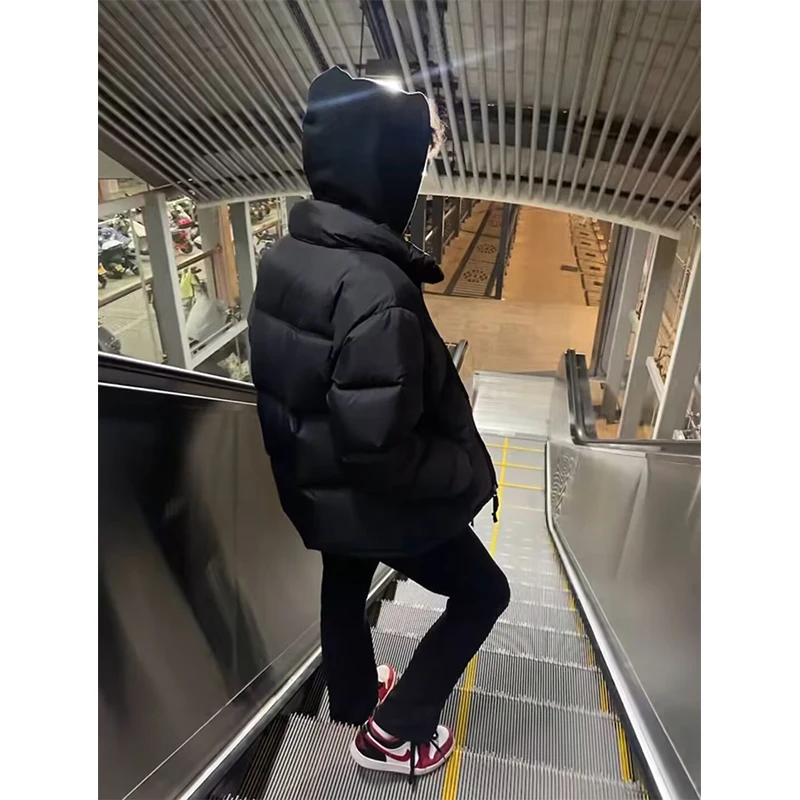 

American Vibe Men's ort Thiened down Cotton Jaet Winter Coat Stand Collar Two Cotton Cleanfit Jinjiang Cotton Clothes