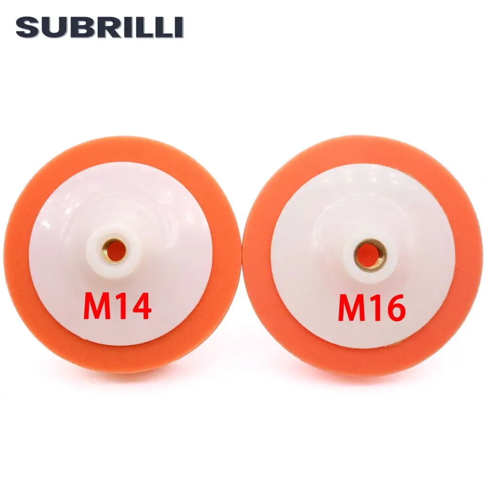SUBRILLI 6 pulgadas 150MM de abrillantado para coche de esponja almohadilla de pulido con cera M14 M16 hilo herramienta esponja de espuma