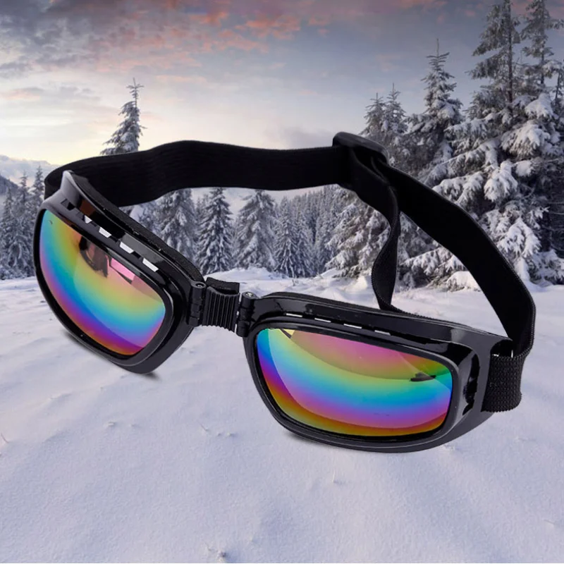 Motorcycle Glasses Motocross Sunglasses Sports Ski Goggles Windproof Dustproof Anti Glare Anti-UV Protective Gears Foldable