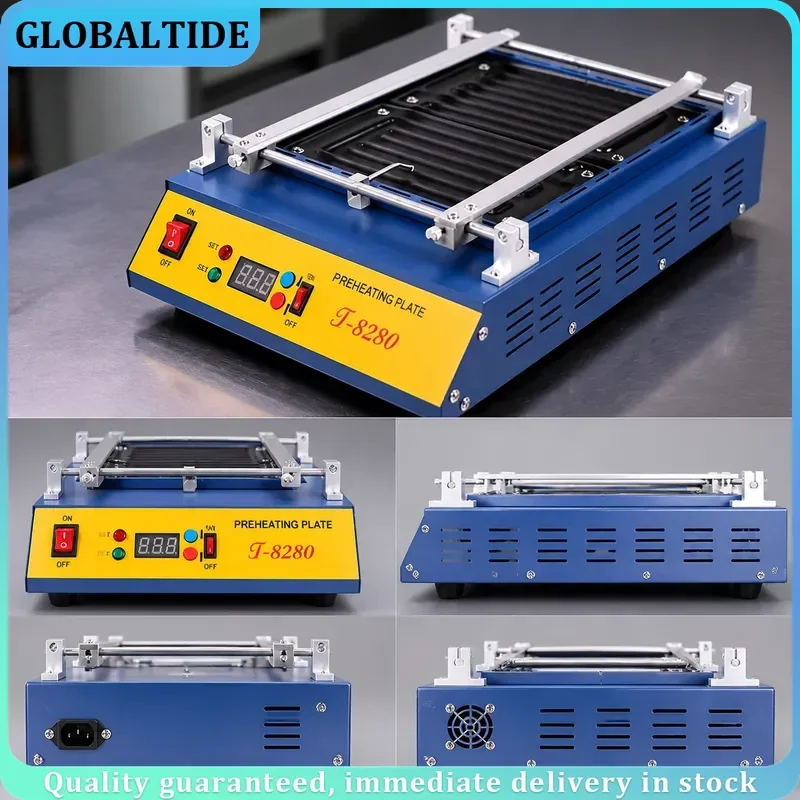T8280 PCB Preheating Repair Machine Station IR Preheater Plate Oven 220V 110V Soldering Rework Tool for BGA Chip
