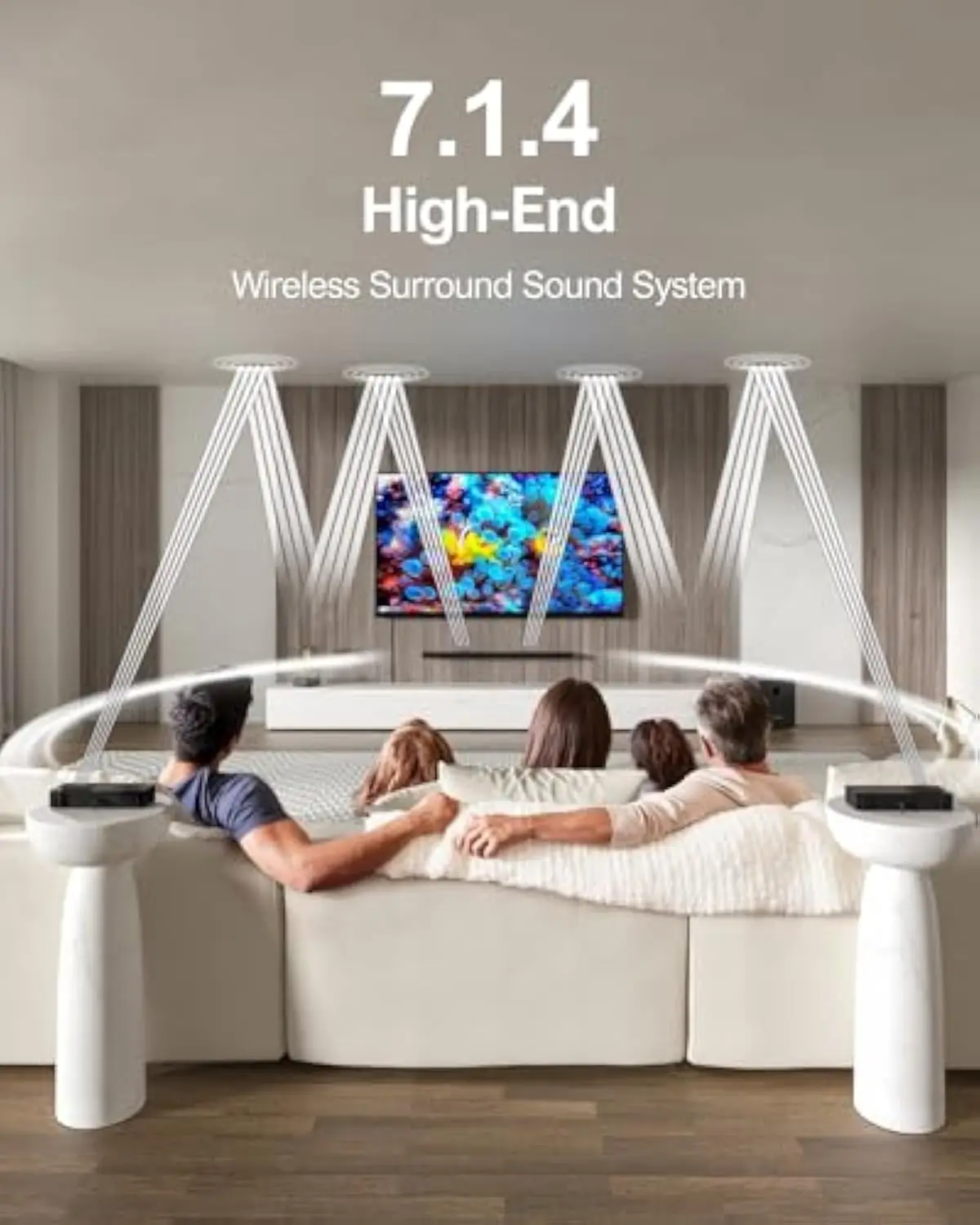 740W Dolby Atmos Soundbar System - 7.1.4ch Home Theater with 8