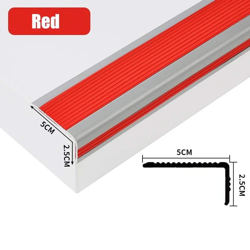 

New Self-adhesive Stair Anti-Slip Tape Waterproof L-Shaped Stair Edge Trim PVC Stair Edging Strips Home Office