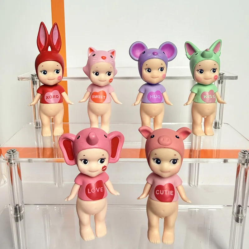 Image of Mini-Engel „Kuss“-Serie Blindbox Niedliche Figuren – Schreibtischdekoration, Auto-Armaturenbrett-Dekorationen, Geburtstags- und Weihnachtsgeschenke