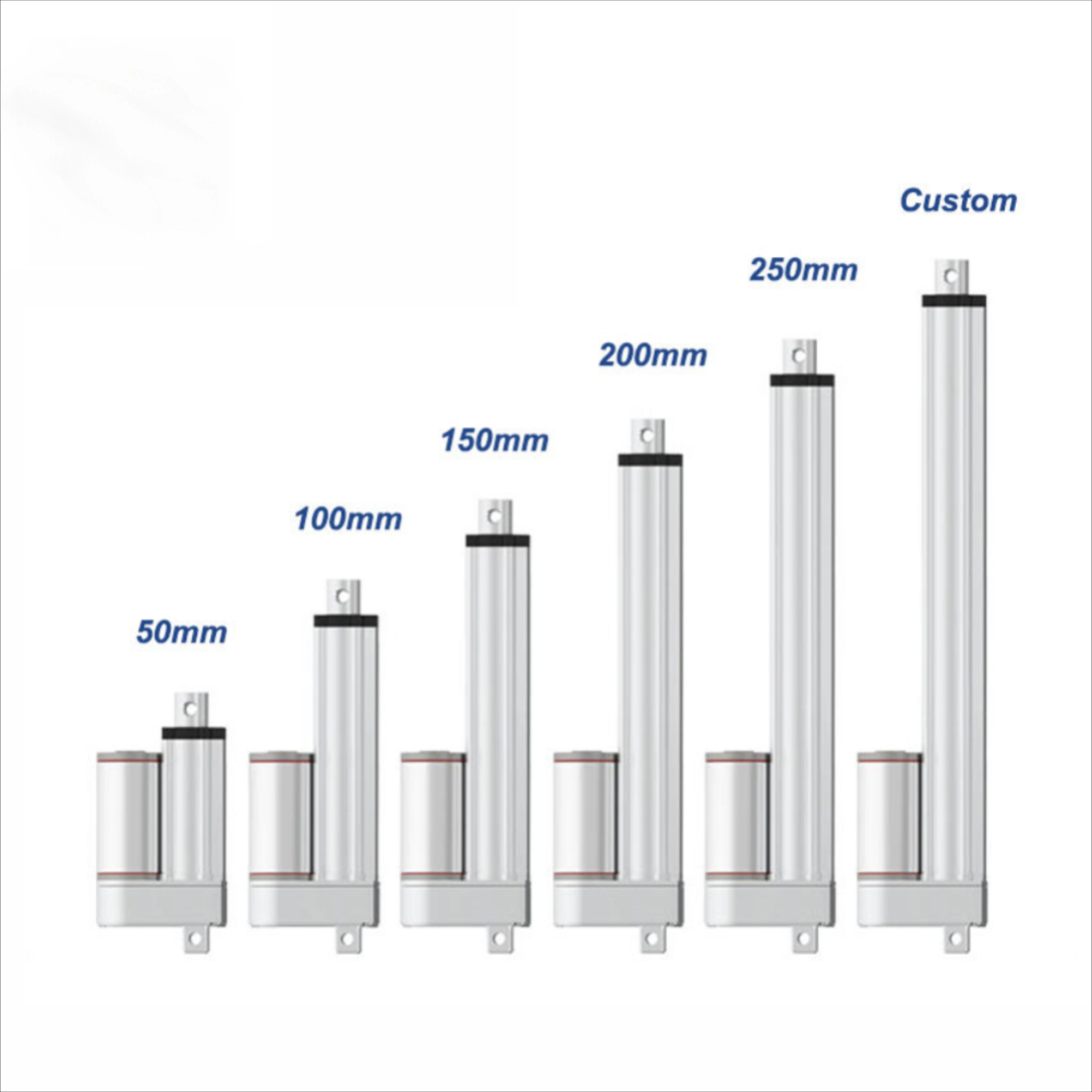 Aluminum Alloy Low-noise Electric Linear Actuator 12V Large Self-locking Force Heavy-duty Linear Actuator Limit Switch