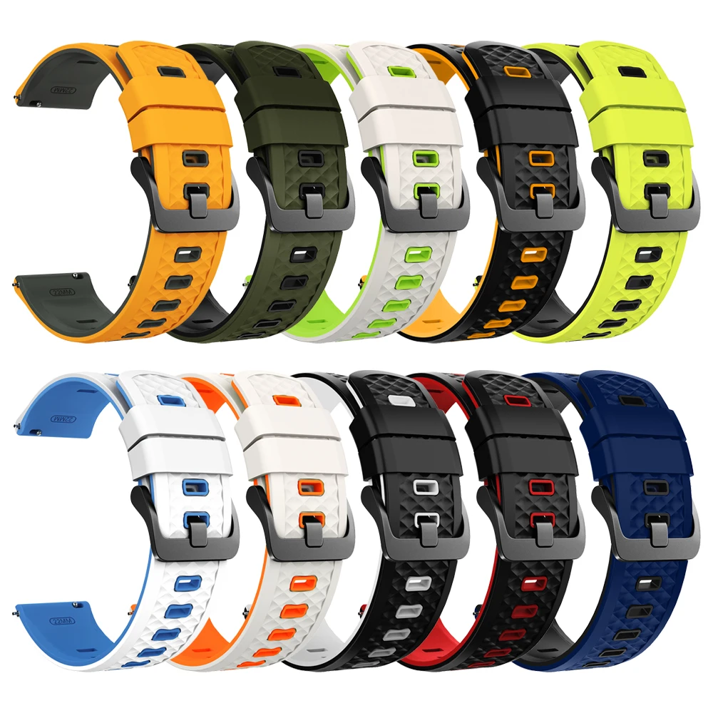 22 مللي متر حزام سيليكون ل Amazfit Balance 2/Bip 6 5/GTR 4 3 Pro سوار لساعة هواوي 5 46 مللي متر/لغارمين فينو 4 45 مللي متر الساعات #6