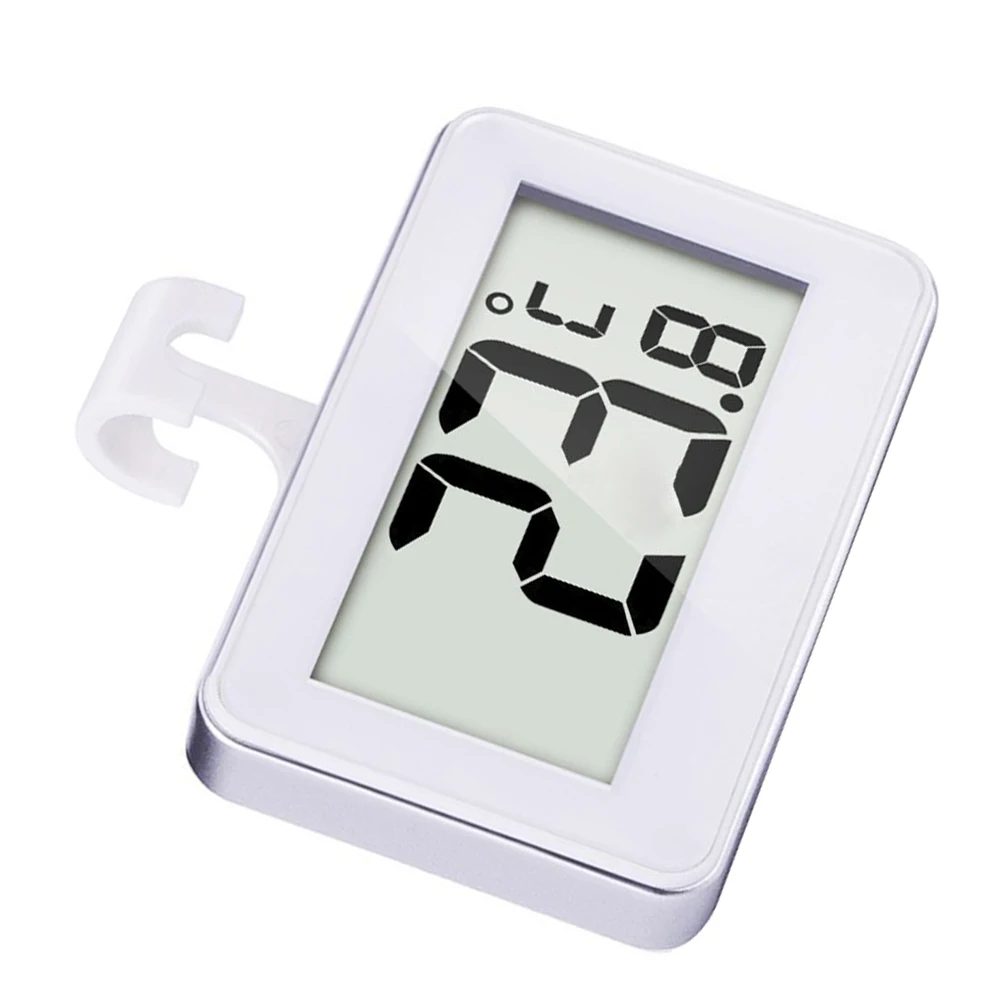 

2PCS Waterproof Magnetic Hanging Thermometer High Precision Digital Refrigerator Freezer Thermometer (White)